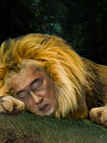 sleeping lion kishida.jpg